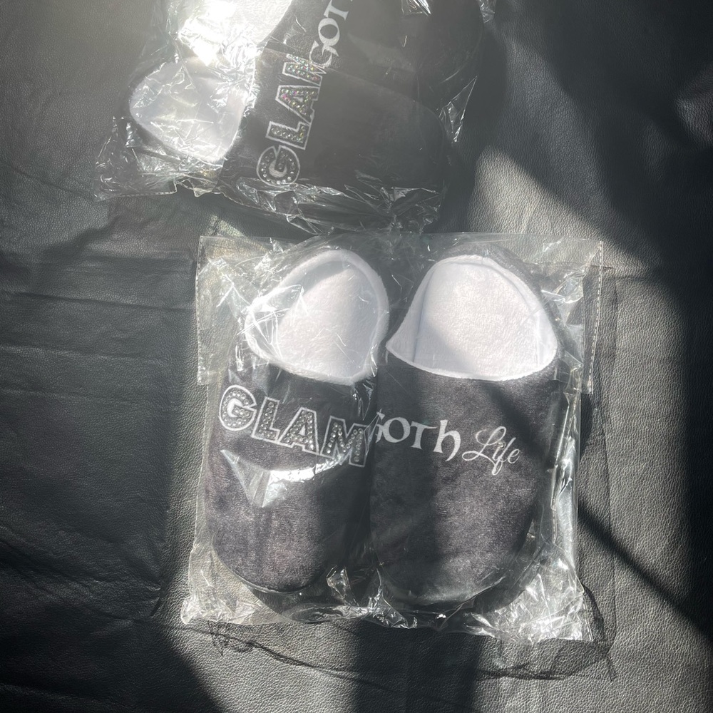 GLAM Goth Life Dark Dreams house slippers